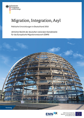 Cover "EMN-Politikbericht 2018" der nationalen Kontaktstelle