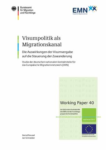 Cover: EMN WP40 - Visumpolitik als Migrationskanal