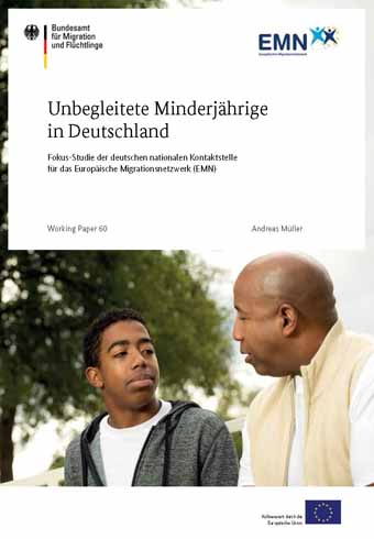 Cover: EMN WP60 - Unbegleitete Minderjährige in Deutschland (Quelle: BAMF) Cover: EMN WP60 - Unbegleitete Minderjährige in Deutschland