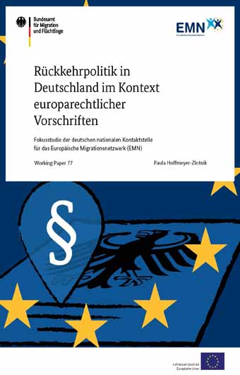 Cover: EMN WP70 - Rückkehrpolitik im Kontext europarechtlicher Vorschriften (Quelle: BAMF) Cover: EMN WP70 - Rückkehrpolitik im Kontext europarechtlicher Vorschriften