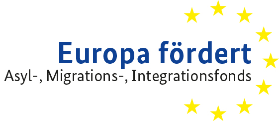 EU-Förderung für eine Reproduktion mit farbigem Hintergrund