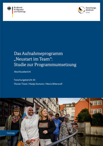 Cover Forschungsbericht 44: Humanitäre Flüchtlingsaufnahme im Programm "Neustart im Team" (NesT)