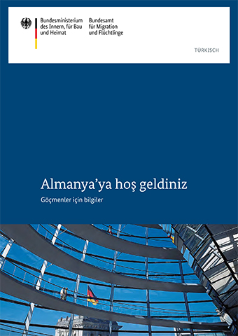 Cover Broschüre: Willkommen in Deutschland (auf Türkisch)