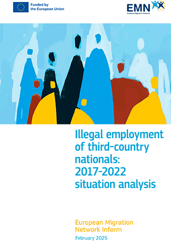 Cover EMN Inform: Illegal Employment of third-country nationals: 2017 – 2022 situation analysis Cover EMN Inform: Illegal Employment of third-country nationals: 2017 – 2022 situation analysis