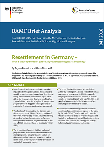 Cover BAMF brief analysis 4/18 Cover BAMF brief analysis 4/18