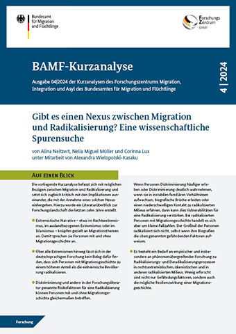 Cover BAMF Brief Analysis 4|2024 (Source: © BAMF) Cover BAMF Brief Analysis 4|2024
